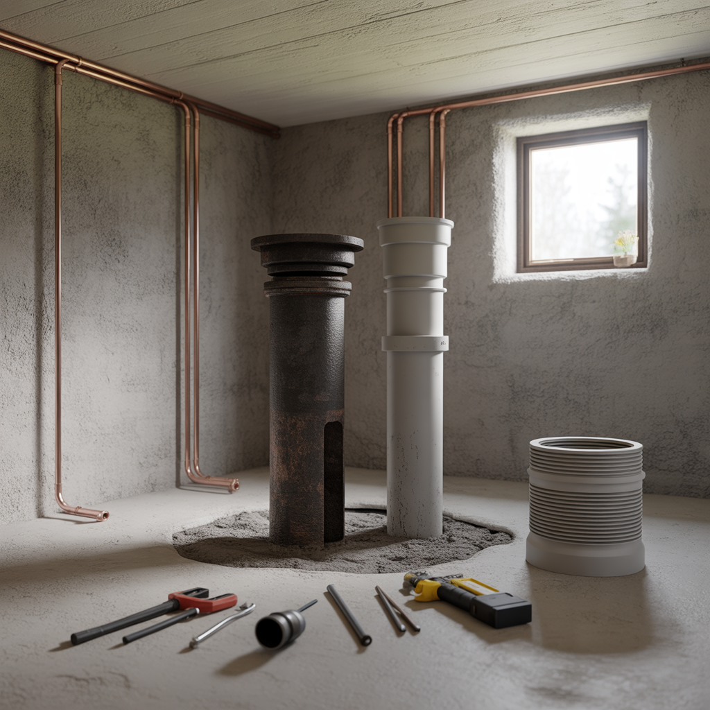 kostnad att byta avloppsstam i villa 2025 prisexempel