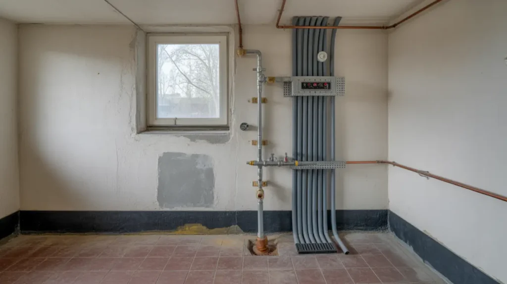 stambyte av tappvattenstammar med nya pex stigare i nybohov liljeholmen